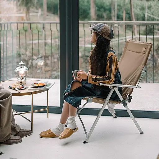 Складное туристическое кресло Naturehike CNH22JU059 алюминий (Коричневый) - фото 3