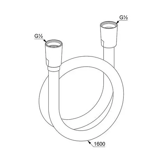 Шланг для душа 160 см Kludi Supara Flex 6107205-00 - фото 2