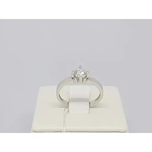 Золоте кільце Столична Ювелірна Фабрика з фіанітом. 140639Б 17 - фото 2