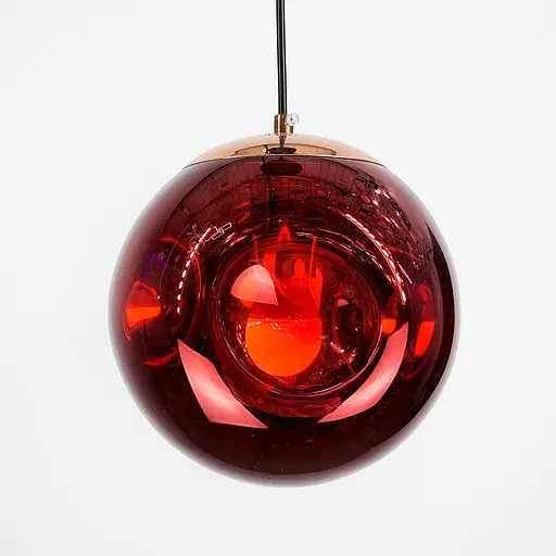 Серія підвісних світильників з глянцевим плафоном з мідним напиленням | Line F | Арт. 0685 Rose Gold - фото 5