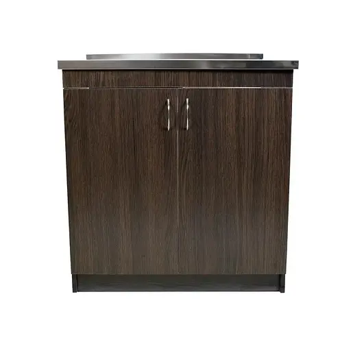 Тумба з накладною мийкою для кухні ЛДСП 80х50х83 см Венге (52868-01123)