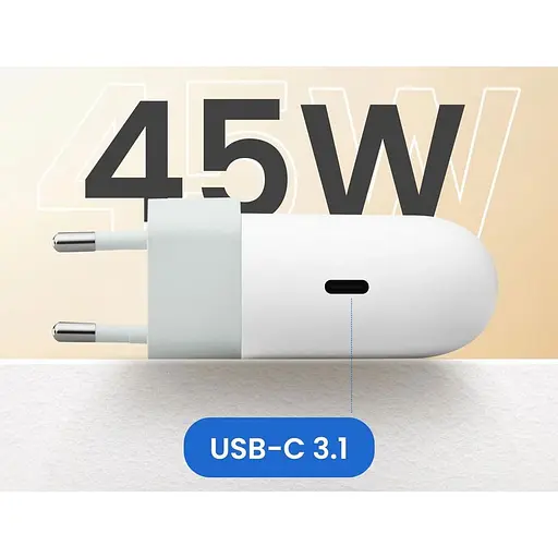 Мережевий зарядний пристрій Google Pixel 45W USB-C White (GA05732-EU) [136944] - фото 5