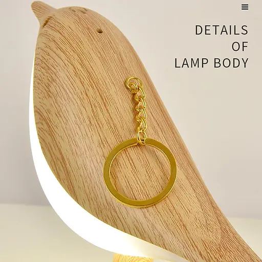 Настільний світильник з птахами бездротовий 6 Вт 3 кольори - фото 5