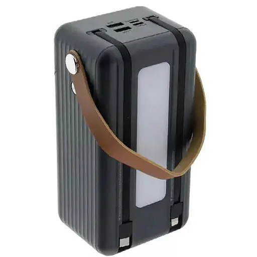 Павербанк Remax Lesu II Series RPP-565 / 60000мАг / до 22,5 Вт / USB-C+USB-A+Lightning / PD+QC / із вбудованими кабелями / Сірий - фото 3