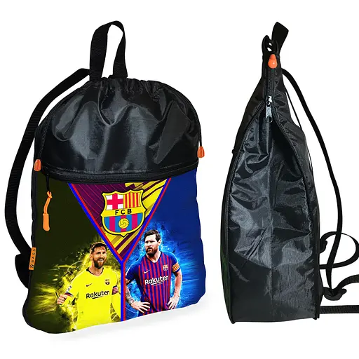 Рюкзак-мішок для взуття, спортивної форми Ліонель Мессі дитяча сумка для змінки з розширювачем (01336)