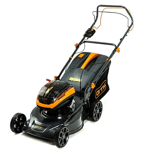 Газонокосарка акумуляторна GTM BLM48-SP 2x18 В + 2 АКБ та 2 ЗП (BLM48-SP_KIT) - фото 1