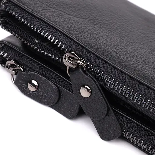 Кожаный кошелек на три отделения ST Leather 20.5х10.5х3 см acs0029687 - фото 8