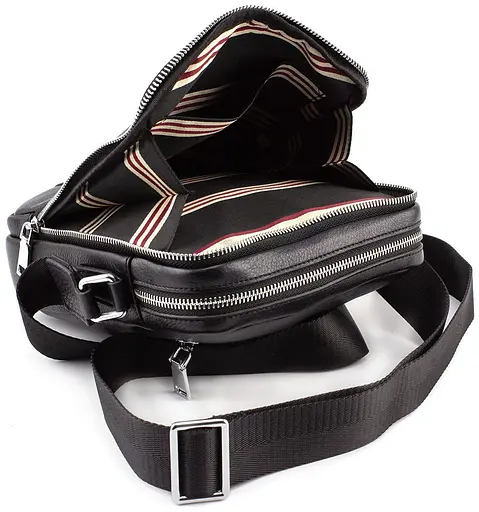 Чоловіча шкіряна сумка месенджер Marco Coverna 24х20х7 см sum0022242 - фото 2