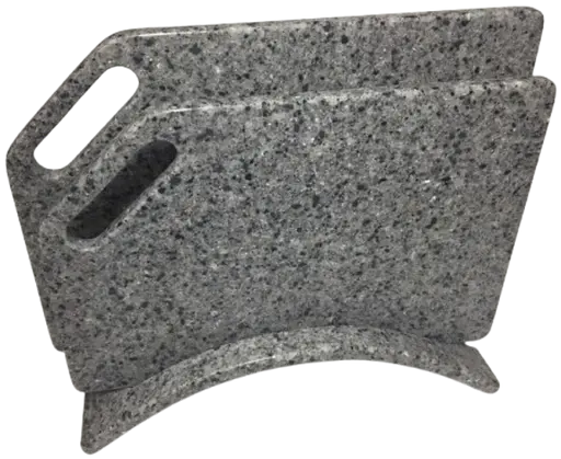 Набір обробних  дощок на підставці зі штучного каменю - Андрадит