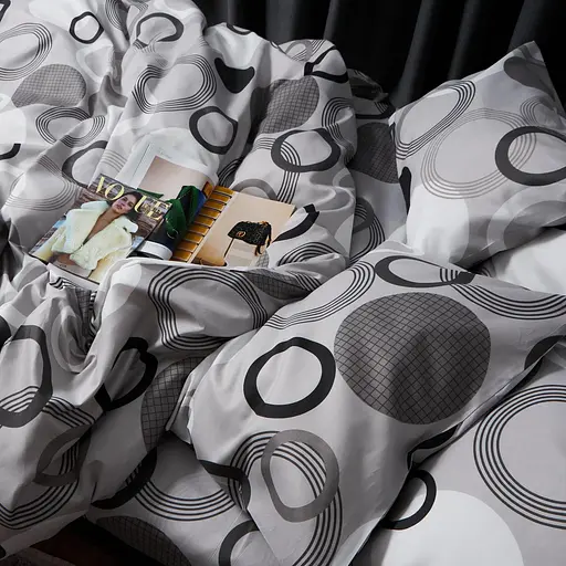 Комплект постельного белья Moon&Star Микросатин Premium Orbit Elegance King Size 220x240 наволочки 2х50х70 - фото 2