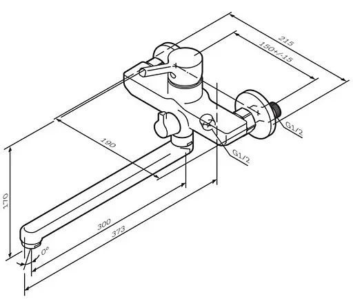 Змішувач для ванни та душу AM.PM X-Joy S (F85B90000) - фото 10
