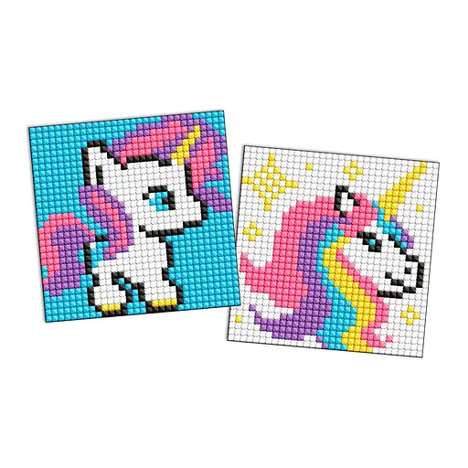 Алмазная мозаїка "Одноріжка" Ідейка AMS1056 на самоклеючій основі 9x9 см - фото 1