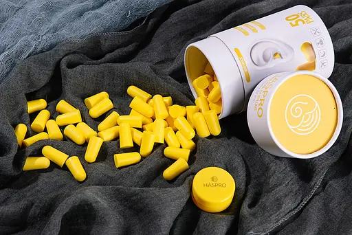 Пінні беруші для сну 50 пар HASPRO TUBE50 SNR 38 дБ Жовті (1122-02) - фото 7