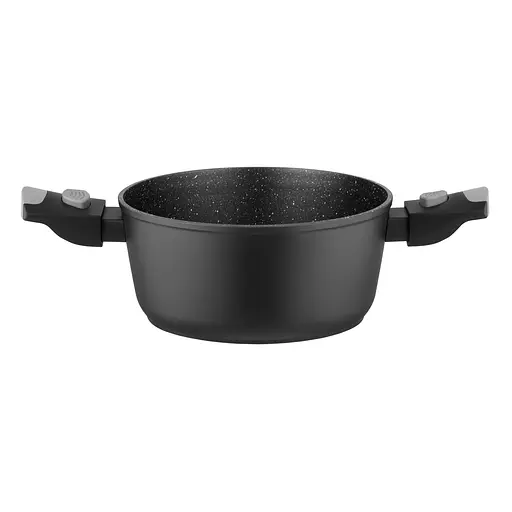 Кастрюля Ardesto Gemini Bari со стеклянной крышкой 3.9 л 24 см алюминий черный (AR1939AC) - фото 5