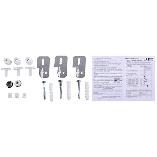 Радіатор сталевий панельний Queen Therm 22 бок 500x2000, Білий - фото 2