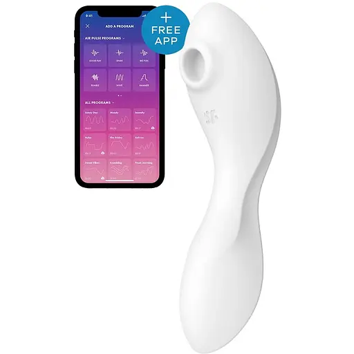 Вакуумний смарт-стимулятор із вібрацією Satisfyer Curvy Trinity 5 (White) - фото 3