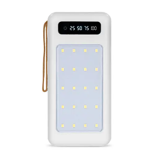 Повербанк 20000mAh Power Bank Kraft KPB-1120L White LED-фонарь (43-00054)