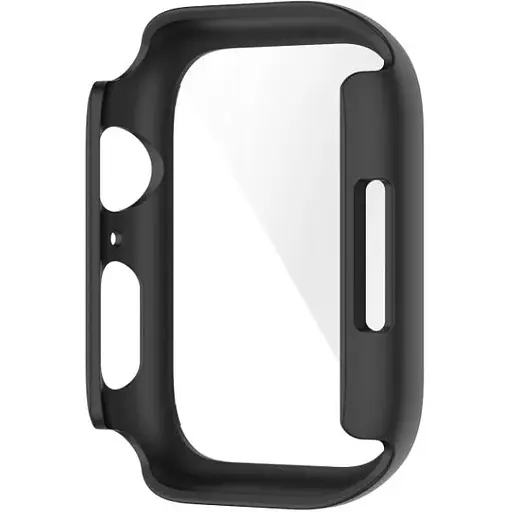 Чехол-накладка DK Пластик Soft-Touch Glass Full Cover для Apple Watch 45mm (black) - фото 2