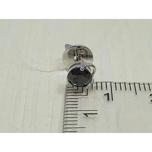 Срібна моносережка пуссета Dear з фианитом. 3571.1С - фото 3