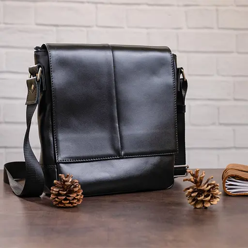 Сумка кожаная мужская SHVIGEL 24х26х8 см sum0012510 - фото 7