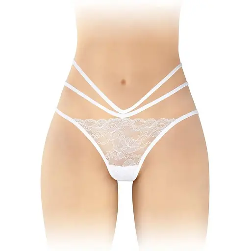 Трусики с открытой попкой Fashion Secret Nadia White One size