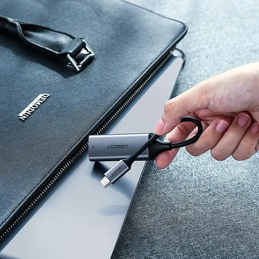 Переходник Ugreen USB 3.1 Type-C Ethernet RJ45 1000 Mb CM199 Серый - фото 6