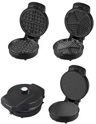 Вафельниця Edenberg EB-64410 3в1 для бельгійських тонких та вафель сердець - фото 3