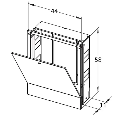 Коллекторный шкаф внутренний ШКВ-01 440x580x110 (3) 000012548 - фото 5