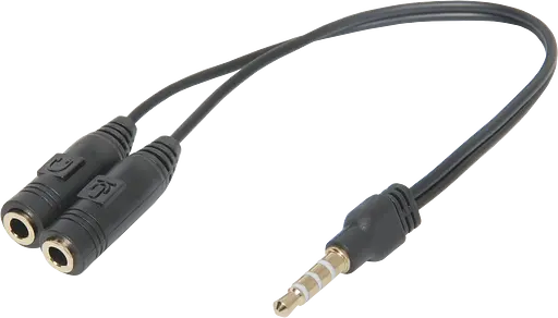 Переходник аудио Jack 3.5mm M 3pin -> 2 Jack 3.5mm F (разветвитель) Defender - фото 2