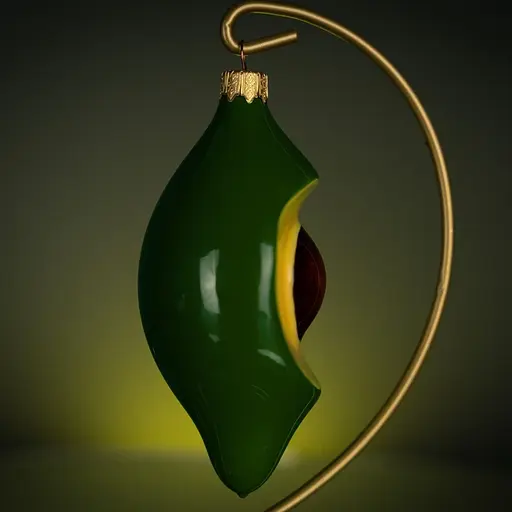 Ялинкова прикраса Різдвяні історії Авокадо скло (4820001046304) - фото 2