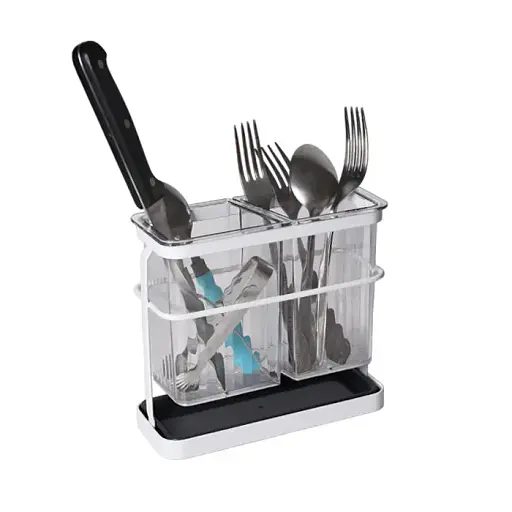 Сушка для столовых приборов Lemax с поддоном белая (LF-1722) - фото 4