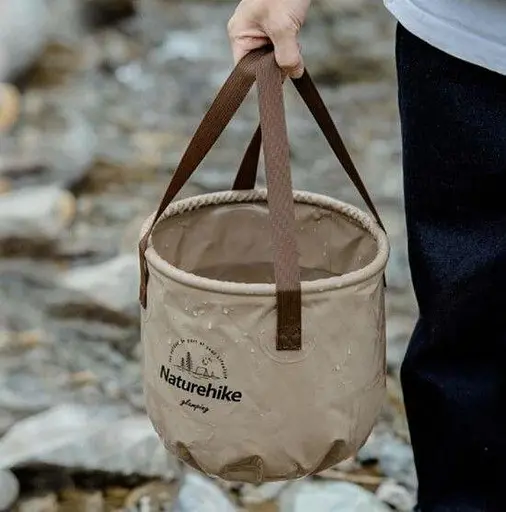 Складне відро Naturehike NH20SJ040 для води із ПВХ 20л (Зелений) - фото 3