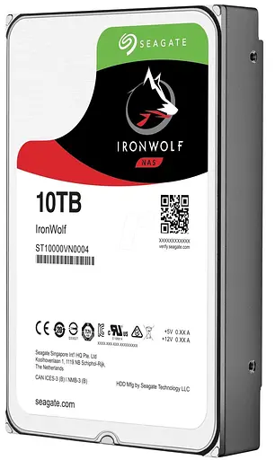 Жорсткий диск Seagate 3,5" 10Tb ST10000VN0004 SATA III 7200 256Mb IronWolf (ST10000VN0004) Б/в - фото 1