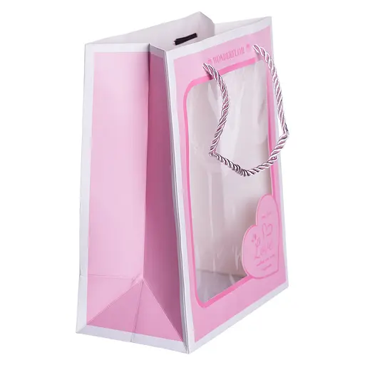 Подарунковий пакет Yiwu Love  18×10×23 см 12 штук HP-10359-17 - фото 3