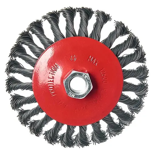 Щітка конусна Alloid Building Tools WB-40125 кручений дріт 125 мм (WB-40125) - фото 1