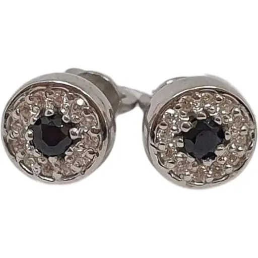 Срібні пуссети Vegas з фіанітами. 20206Р СИН