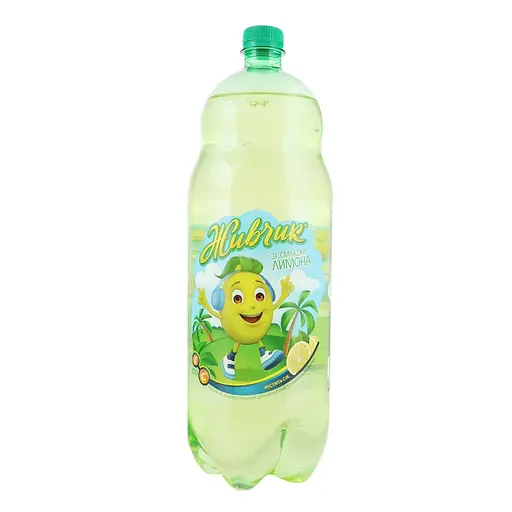 Напій безалкогольний Живчик сильногазований зі соком лимона 2 л