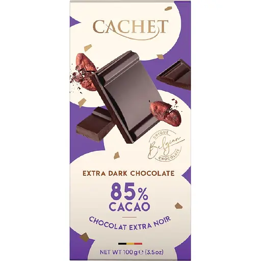 Шоколад черный Cachet Extra Dark 85% какао 100 г 
