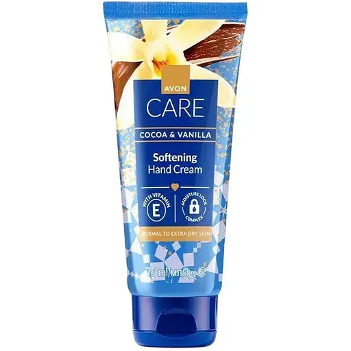 Пом'якшувальний крем для рук Avon з маслом какао та екстрактом ванілі 75 мл (158511325) - фото 1