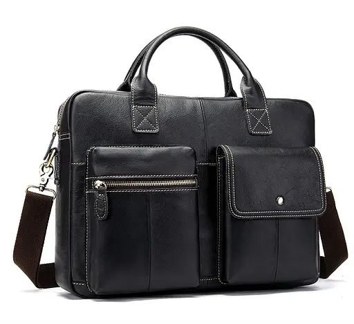 Чоловіча шкіряна сумка Vintage 40х29х8 см sum0012313 - фото 1