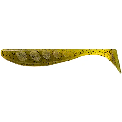 Силікон FishUP Wizzle Shad 5" #074 - Green Pumpkin Seed (4 шт/уп)