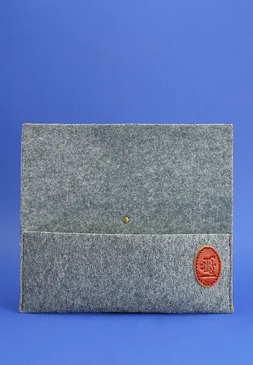 Тревел-кейс 1.0 из фетра с коричневыми кожаными вставками - фото 4