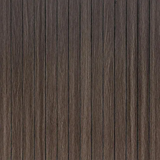 Покрытие виниловое самоклеющееся Wall Sticker 3D рейки 600х600х2.8мм Дымчатый каштан SW-00002195 - фото 1