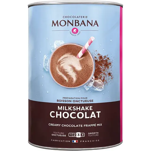 Сухая смесь Monbana Chocolat Milkshake для приготовления шоколадного милкшейка 1 кг 