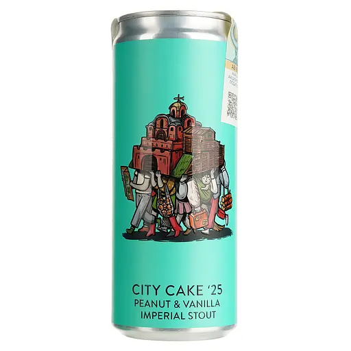 Пиво Varvar City Cake 25 Peanut & Vanilla Imperial Stout темне нефільтроване 11% 0.33 л з/б - фото 2