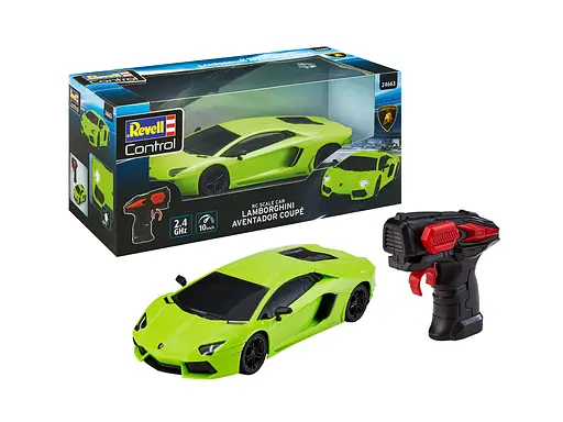 Машинка Revell Scale Car Lamborghini Aventador Coupé на управлінні RC зелений 24663
