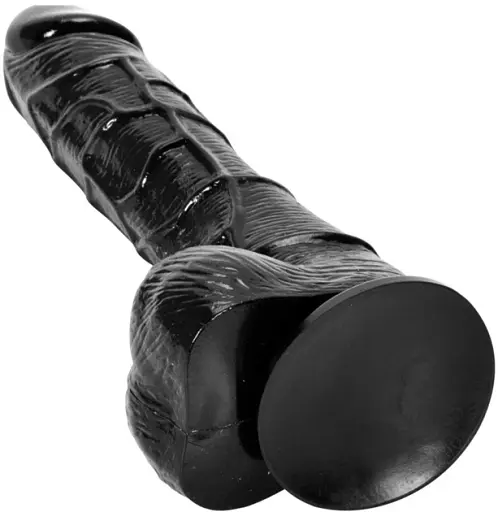 Фалоімітатор I’MCUM Black Beast Реалістичний 19 см Чорний (IM-KYJ240_black) - фото 4