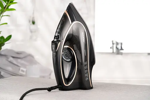 ARDESTO Праска IR-B2235, 2400Вт, 450мл, паровий удар, керам. підошва, чорно-золотий - фото 8