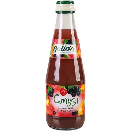 Смузі Galicia Яблуко-груша-чорниця-малина 300 мл (776686) - фото 1