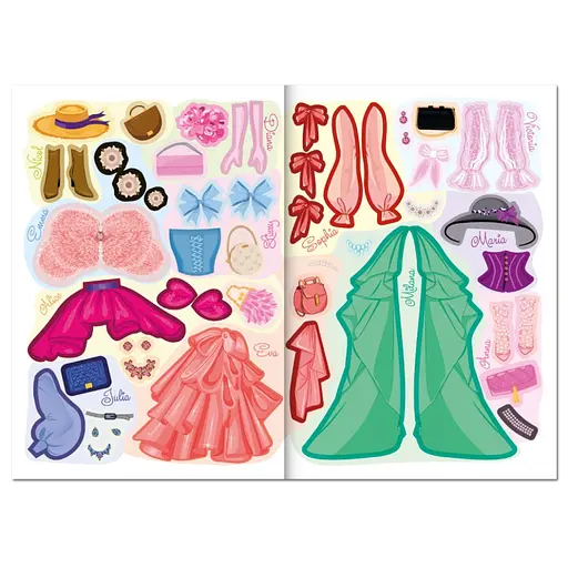 Детская книжка с наклейками студия красоты "Fashion accesories" РМ-76-02 - фото 2